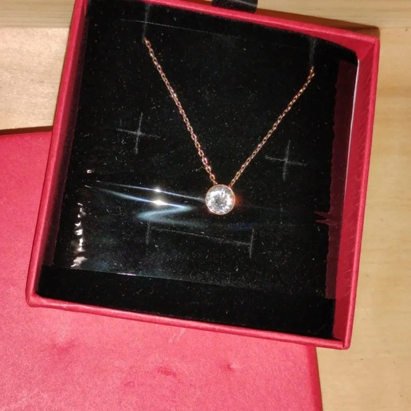 Rose gold plated‎ necklace NEW - Picture 1 of 2